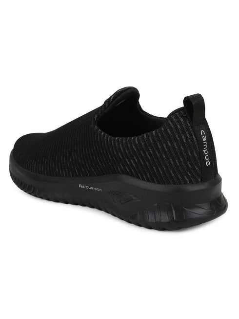 AIM PLUS Black Men's Walking Shoes